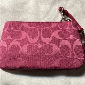 Coach Pink Wristlet